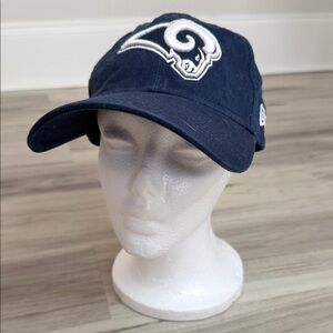 47 Navy Blue Baseball Cap with Old Skool RAMS Logo one size